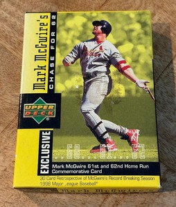 lot 158 image: Mark McGwire Chase for 62 Upper Deck Exclusive 30 Card Baseball Set