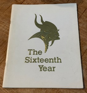 lot 175 image: Minnesota Vikings 1976 The Sixteenth Year Football Yearbook