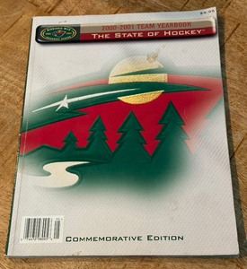 lot 176 image: Minnesota Wild 1st Year 2000-2001 Team Yearbook Hockey Commemorative Edition