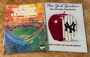 lot 177 image: (2) New York Yankees Official Yearbooks 1980 and 1981