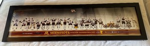 lot 201 image: University of Minnesota Golden Gophers 2012-13 Hockey Team Framed Photo