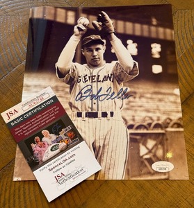 lot 236 image: Bob Feller Signed 8x10 Baseball Photo with JSA COA