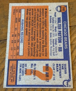 Walter Payton RC 1976 Topps #148 Vintage Iconic Rookie Football Card