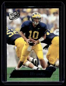 lot 3A image: Tom Brady ROOKIE CARD 2000 Press Pass #37 Rookie Iconic Football Card