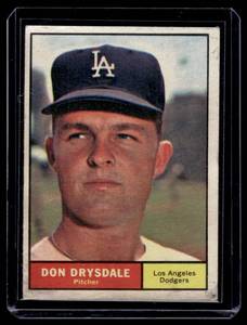 lot 31A image: Don Drysdale 1961 Topps #260 Vintage Baseball Card