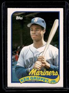 lot 34A image: Ken Griffey Jr. RC 1989 Topps Traded #41T Rookie Baseball Card