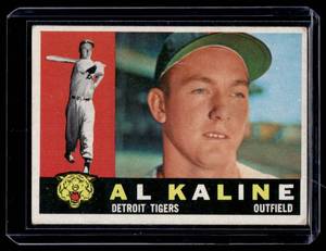lot 41A image: Al Kaline 1960 Topps #40 Vintage Baseball Card