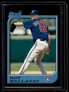 lot 44A image: Roy Halladay RC 1997 Bowman 1st #308 Rookie Baseball Card