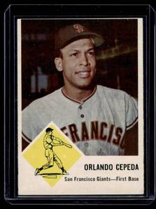 lot 45A image: Orlando Cepeda 1963 Fleer #64 Vintage Baseball Card