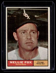 lot 51A image: Nellie Fox 1961 Topps #30 Vintage Baseball Card