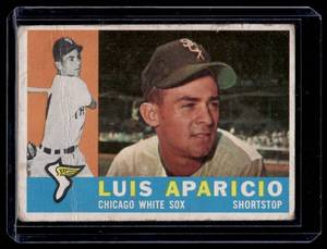 lot 55A image: Luis Aparicio 1960 Topps #240 Vintage Baseball Card