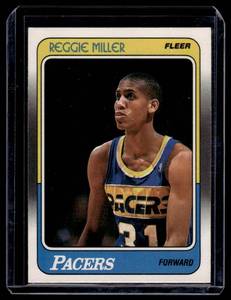 lot 63A image: Reggie Miller RC 1988 Fleer #57 Vintage Rookie Basketball Card