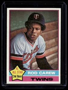 lot 68A image: Rod Carew 1976 Topps #300 Vintage Minnesota Twins Baseball Card