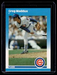 lot 74A image: Greg Maddux RC 1987 Fleer Update #U-68 Rookie Baseball Card