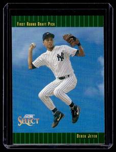 lot 75A image: Derek Jeter RC 1992 Score Select #369 Rookie Baseball Card