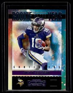lot 82A image: Justin Jefferson Rokie of the Year 2020 Contenders #RY-JUJ Minnesota Vikings Football Card