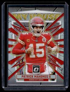 lot 83A image: Patrick Mahomes My House Insert 2023 Donruss Optic #19 Prizm Football Card