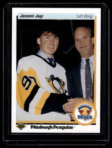 lot 84A image: Jaromir Jagr RC 1991 Upper Deck #356 Rookie Hockey Card