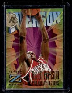 lot 88A image: Allen Iverson RC 1997 Skybox Z Force #51 Rookie Basketball Card