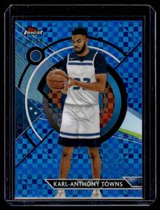 lot 90A image: Karl-Anthony Towns 99 2024 Topps Finest #28 Numbered 5899 Minnesota Timberwolves Basketball Card