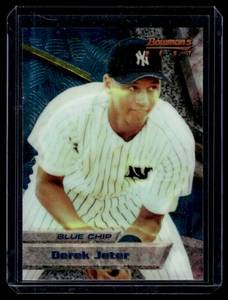 lot 92A image: Derek Jeter RC 1994 Bowmans Best Blue Chip #2 Rookie Baseball Card