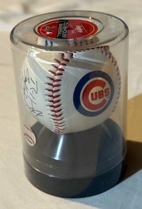 lot 122A image: Chicago Cubs Clubhouse Stamped Baseball, New