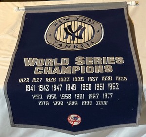 lot 124A image: New York Yankees Baseball World Series Champions Banner