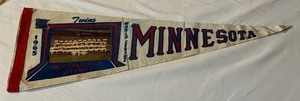 lot 10 image: 1965 Minnesota Twins Photo Pennant -  World Series American Leage Champs