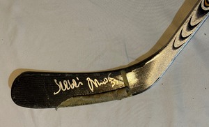 lot 130A image: Sergei Zholtok Signed and Game-Used Hockey Stick - Minnesota Wild