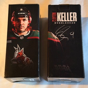lot 136A image: (2) Clayton Keller Arizona Coyotes Hockey Bobbleheads