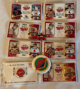 lot 137A image: Lot of Minnesota Twins Hall of Fame Pins and More