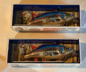 lot 138A image: (2) Minnesota Twins Eddie Guardado Rapala Gander Mountain Fishing Lures