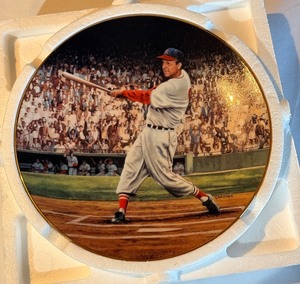 lot 141A image: Stan Musial The Five Homer Doubleheader Limited Edition Plate by Bradford Exchange