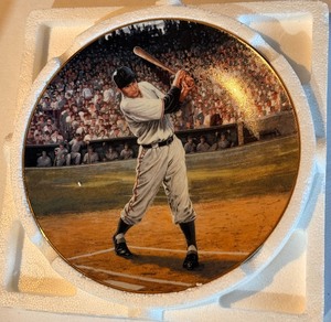 lot 142A image: Bobby Thompson Shot Heard Around the World Limited Edition Plate by Bradford Exchange