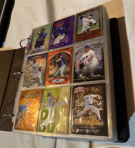 lot 176A image: 775 Roger Clemens Unique Card Binder - HUGE LOT - Inserts, Chrome, Sample, Numbered, Lots of Cool Cards