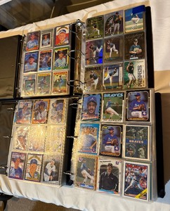 lot 178A image: 4 Huge Binders of Unique Cards and Rookies - Grace, Kruk, Saberhagen, Mulder, Assenmacher, Beck, Reuschel, Stone, Sutcliffe, Tapani, Steve Trout, Williams