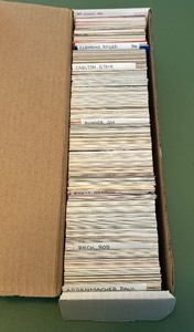lot 179A image: 750 Star Baseball Card Box - George Brett, Roger Clemens, Steve Carlton, Jay Buhner, Paul Assenmacher