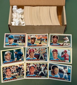 lot 187A image: 1989 Topps Baseball Big Card Lot - Possibly Complete  Near Complete Set with Stars