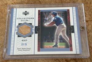 lot 30B image: Alex Rodriguez Game-Used Bat Relic 2002 Upper Deck Collectors Club Exclusive #AR-B Baseball Card