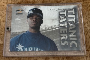 lot 36B image: Ken Griffey Jr. Titanic Taters Insert 1996 Score #3 Baseball Card