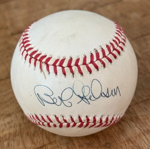 lot 13A image: Bob Gibson Signed Baseball With Upper Deck COA Rawlings ONLB White Ball