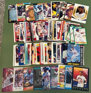 lot 58B image: Kirby Puckett 125 Baseball Card Lot Minnesota Twins