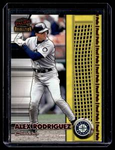 lot 154A image: Alex Rodriguez 1998 Pacific Revolution Foul Pole #9 Baseball Card