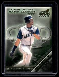 lot 155A image: Ken Griffey Jr. Tough Insert 1999 Pacific Aurora Kings of the Major Leagues #9 Baseball Card
