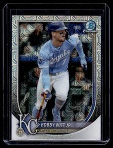 lot 156A image: Bobby Witt Jr. Mojo 2025 Bowman Chrome #7 Baseball Card