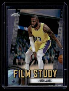 lot 164A image: LeBron James Film Study Insert 2025 Topps Chrome #FS-6 Basketball Card