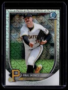 lot 168A image: Paul Skenes Mojo 2025 Bowman Chrome #30 Baseball Card
