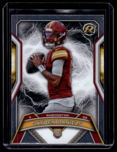 lot 172A image: Jayden Daniels RC 2025 Topps Revolution #196 Rookie Football Card