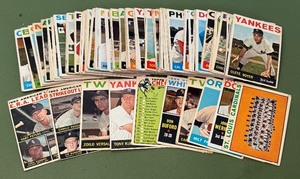 lot 43B image: 1964 Topps 97 Card Vintage Baseball Lot