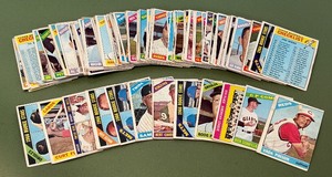 lot 49B image: 1966 Topps 100 Card Vintage Baseball Lot 2